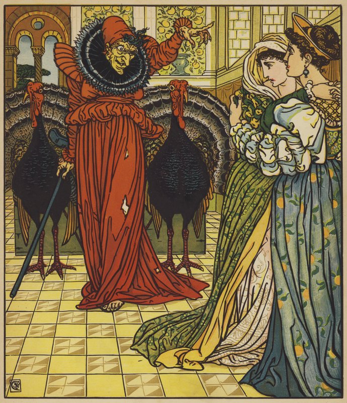 Utseendet av öknens älva av after Walter Crane