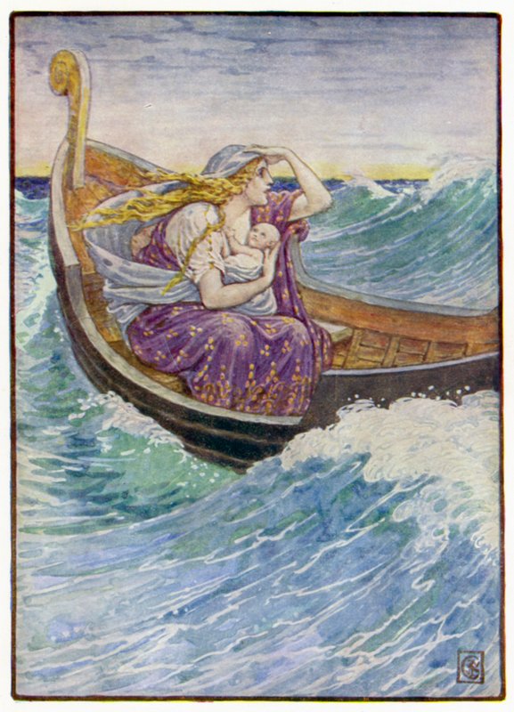Under två dagar och två nätter slängdes båten hit och dit av after Walter Crane