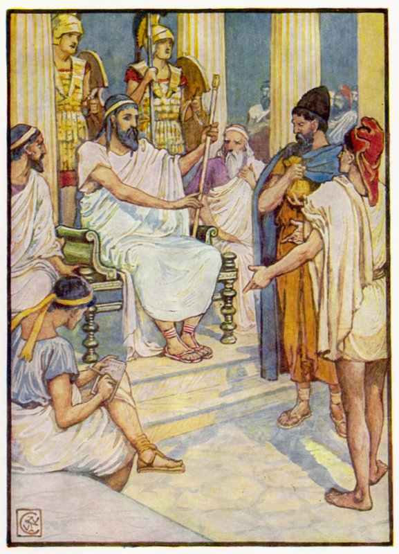 Solon, Atens vise lagstiftare av after Walter Crane