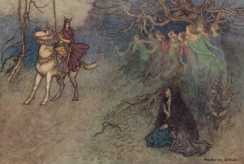 Geoffrey Chaucer, The Wife of Baths Tale av after Warwick Goble