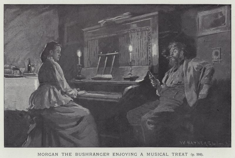 Morgan bushranger njuter av en musikalisk upplevelse av after William Hatherell