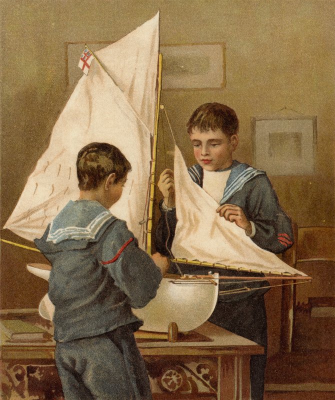 Gör dig redo för Sea (chromolitho) av after William Henry James Boot