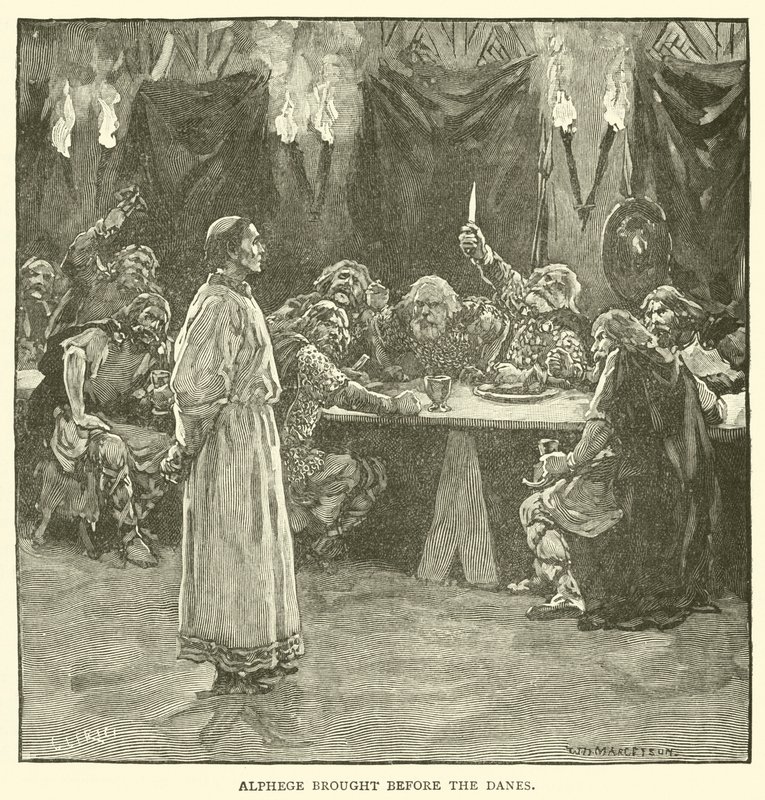 Alphege förde inför danskarna av after William Henry Margetson