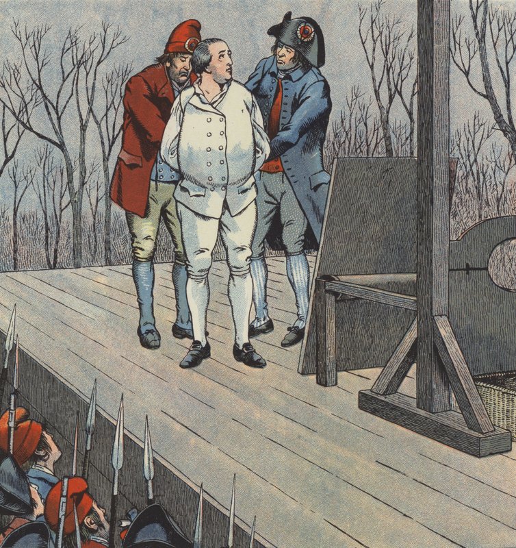 Avrättningen av kung Ludvig XVI av Frankrike, 1793 av pseudonym for Onfray de Breville Job