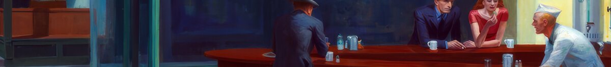 Nattugglor (Edward Hopper), Detail: Einsamer Gast von hinten
