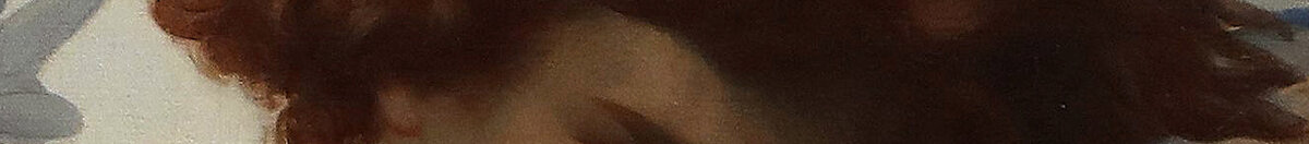 Fallen ängel, 1847. (Alexandre Cabanel), Detail: Gesicht des gefallenen Engels