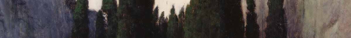 De dödas ö (Arnold Böcklin), Detail: Zypressenhain