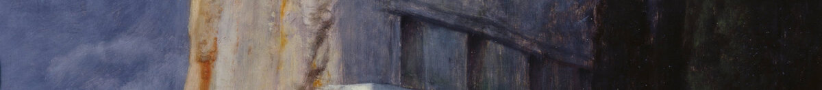 De dödas ö (Arnold Böcklin), Detail: Felswand mit Grabkammern