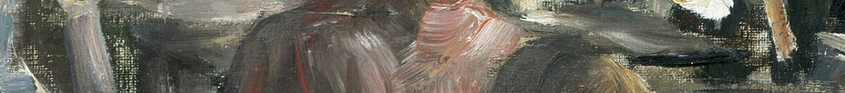 Terrassen vid restaurang Jacob i Nienstedten vid Elbe (Max Liebermann), Detail: Frauen am gedeckten Tisch