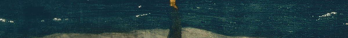 Munken vid havet (Caspar David Friedrich), Detail: Mönch am Dünenrand