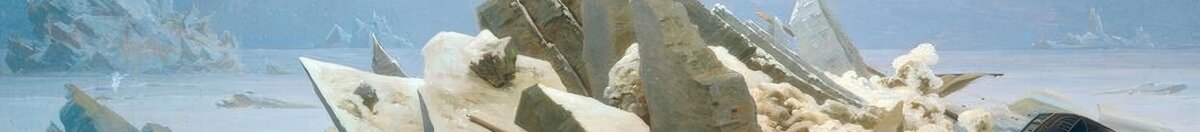 Ishavet (Caspar David Friedrich), Detail: Aufgetürmte Eisspitzen
