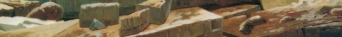 Ishavet (Caspar David Friedrich), Detail: Eisplatten im Vordergrund