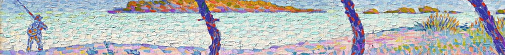 Stranden i Saint-Clair, 1896. (Henri Edmond Cross)