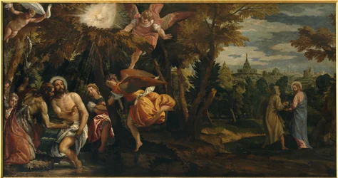 Dop och frestelse av Kristus, ca 1582 (olja på duk)