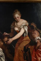 Judith med huvudet av Holofernes, detalj