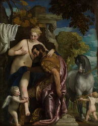 Mars and Venus United by Love, c.1570 (olja på duk)