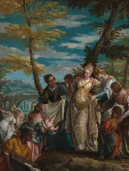 Sökandet efter Moses, ca 1581-1582 (olja på duk)