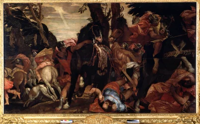 The conversion of Saint Paul (The conversion of Saint Paul). Målning av Paolo Veronese (1528-1588). Olja på duk