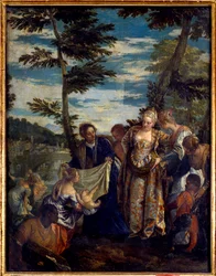 Moses sparar vatten. Målning av Paolo Veronese (1528-1588)
