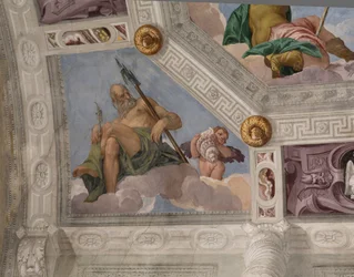 Paolo Caliari känd som Veronese, fresk, Villa Barbaro, Maser, Italien