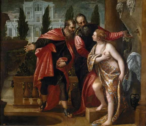 Susannah and the Elders - Susannah and the Elders - Veronese, Paolo (1528-1588) - ca. 1580 - Olja på duk - 151x177 - Museo del Prado, Madrid