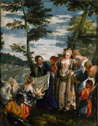 Moses hittas, cirka 1580