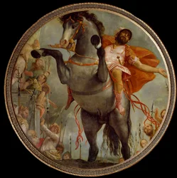 Den tappre Marcus Curtius (Målning