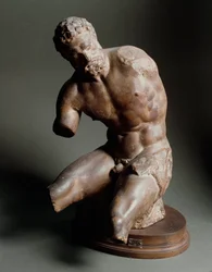 Manlig torso. Skulptur