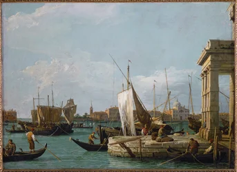 Dogana i Venedig (målning på duk)