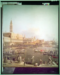 Molo och Dogepalatset från Bacino Di San Marco