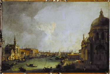 Canal Grandes flodmynning, Venedig (målning på duk)