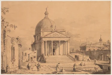 Utsikt skapad med San Simone Piccolo, ca. 1735
