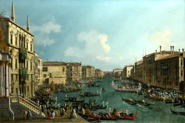 En regatta på Canal Grande, ca 1740 (olja på duk)