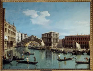 Rialtobron i Venedig, 1700-talet, 1,19 x 1,54 m