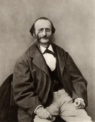 Jacques Offenbach (1819-1880) född Jakob Levy Eberst Offenbach i Köln. Tyskfödd fransk operakompositör och dirigent (s/v foto)