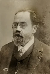 Porträtt av den franske författaren Emile Zola ( 1840