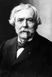 Porträtt av Edmond Huot de Goncourt (1822-1896), fransk författare. Foto av Nadar