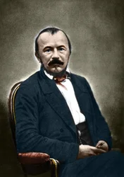 Porträtt av Gerard de Nerval fransk författare (1808-1855).