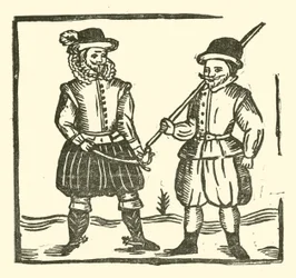 Illustration till The Roxburghe Ballads (träsnitt)