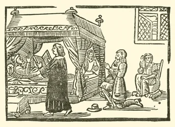 Illustration till The Roxburghe Ballads (träsnitt)