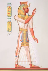 7746.c.1. & f.8 Porträtt av Ramses III (c.1184-1153 f.Kr.) från 