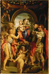 Madonna of Saint George (målning på poppelträ)