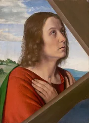 Fragment från Kristus bärande korset: Den helige Johannes evangelisten