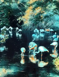 Flamingos.