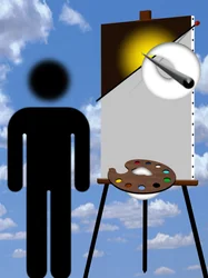 Målare och modell (II)