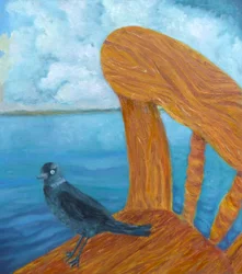 Jackdaw-fågel