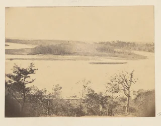 Utsikt över Appomattox River, från Point of Rocks