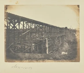 Military Railroad Bridge över Potomac Creek, på Fredericksburg Railroad
