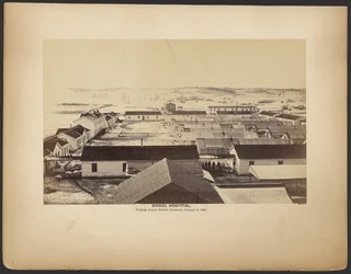 Sickel Hospital, vy mot Fairfax Seminary, 5 januari 1864.
