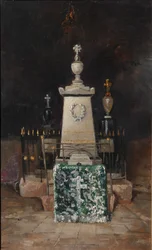 Lermontovs gravsten i Tarkhany, 1883